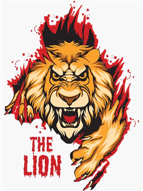 The Lion Sticker By Fashion Spot Redbubble