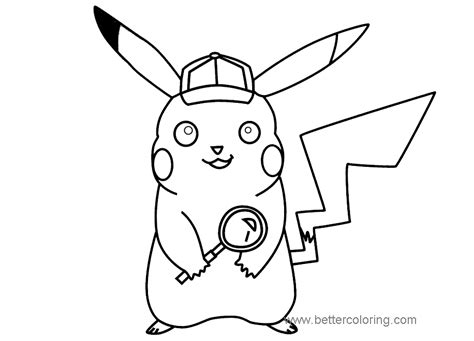 31 Best Printable Detective Pikachu Coloring Pages Francescaelodie