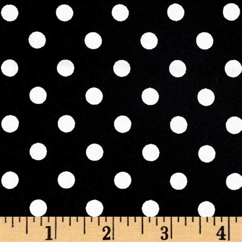 Rayon Challis Black Small White Dots From Fabricdotcom This Rayon