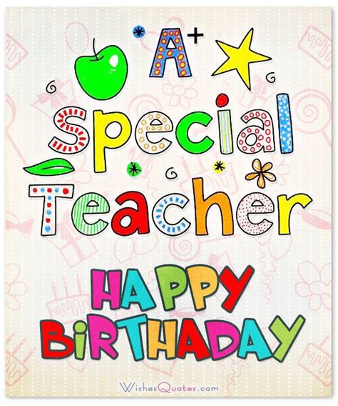 Free Printable Birthday Cards For Your Teacher
