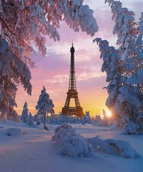 Eiffel Tower In Snow Eiffel Tower Photography Paris Photography