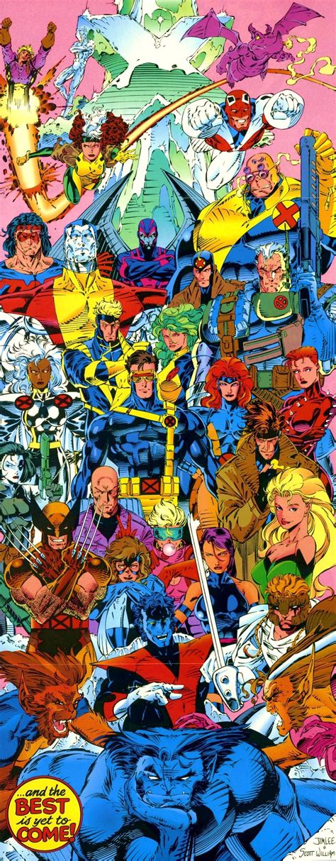 Classic X Men Poster By Jim Lee Marvel Comics Arte Dc Comics Marvel
