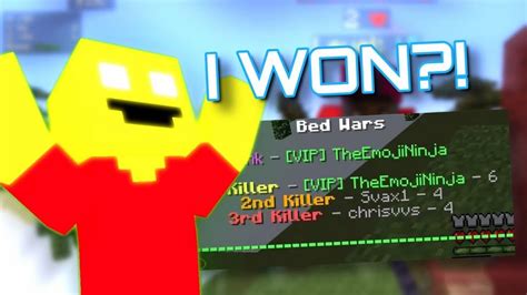 Noob Plays Minecraft Bedwars And Epicly Wins Hypixel Minecraft