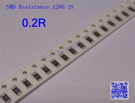 1206 smd resistor 0 2 ohm 0 2r 1 1 4w chip resistor 500pcs lot in resistors from electronic