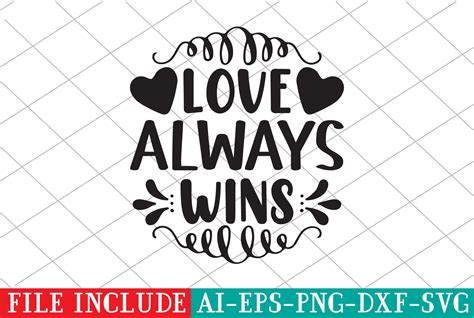 Love Always Wins Graphic By Creative Designer 300 · Creative Fabrica
