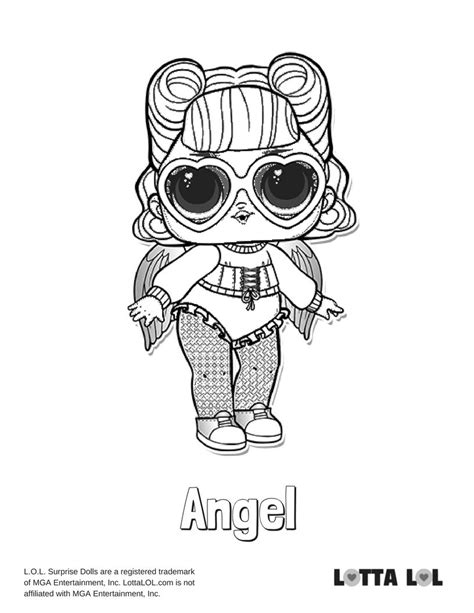 Angel Coloring Page Lotta Lol Angel Coloring Pages Coloring Pages