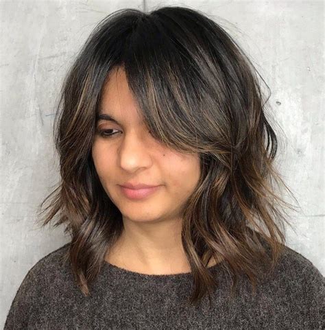 Long center parted hairstyles with bangs. Pin on hair styles