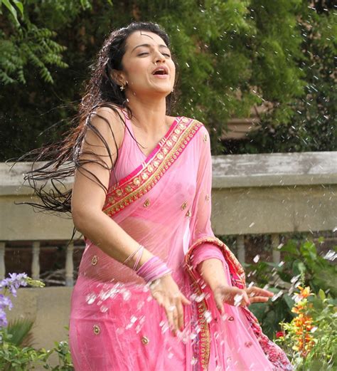 Actress Trisha Krishnan Wet Hot Ultra Hd Photos In Pink Saree Stills From Kalavathi Movie