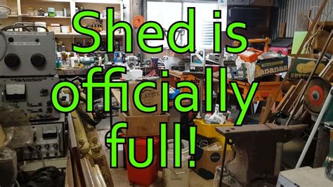 Home Workshop Shed Update Just How Full And Cluttered Did My Shed Get
