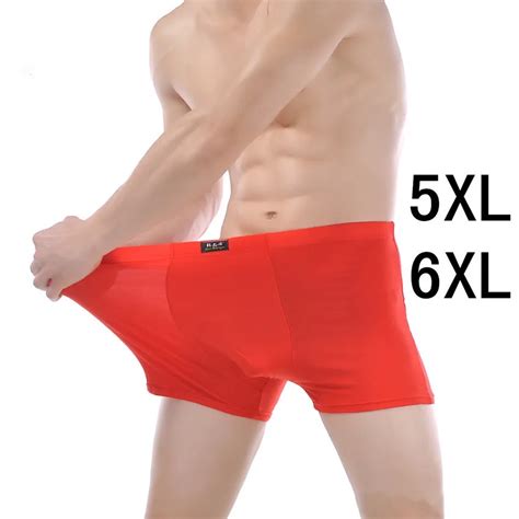 Plus Size Men Underwear Boxer Shorts 5xl 6xl Solid Underwear Men Boxer Ropa Interior Hombre