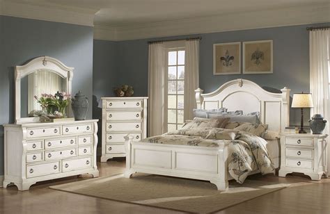 You can always repaint your wall or repeat your room to a different theme. Heirloom White Poster Bedroom Set from American ...