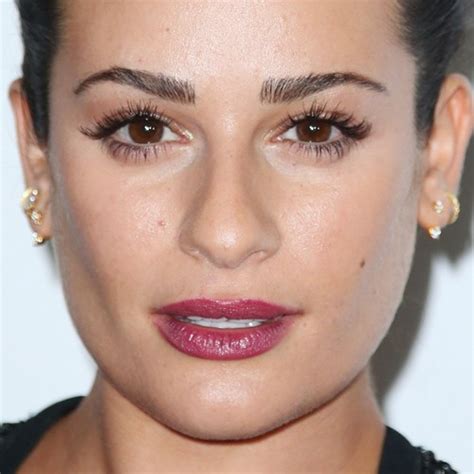 Lea Michele Makeup Brown Eyeshadow And Hot Pink Lipstick Steal Her Style