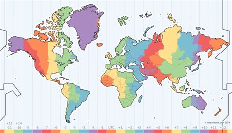 Time Zone Map Vivid Maps