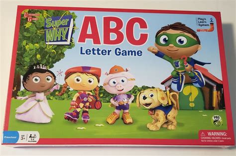 Pbs Kids Super Why Abc Letter Board Game Ages 3 Ubuy India