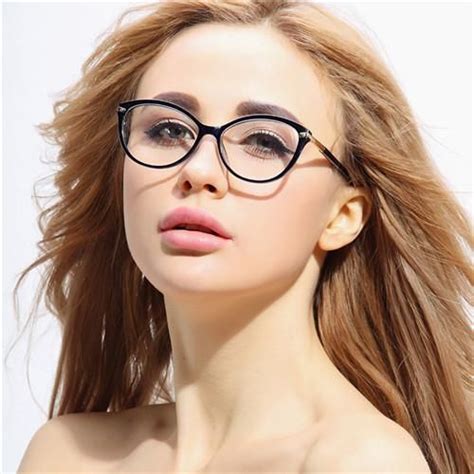 chashma fashion female glasses tr 90 eyewear cat eyes stylish optical glasses frame for women