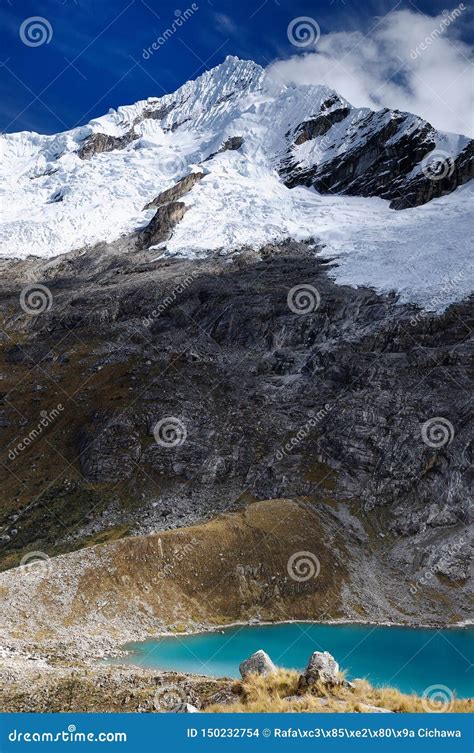Peru Santa Cruz Trek On The Cordillera Blanca Stock Photo Image Of