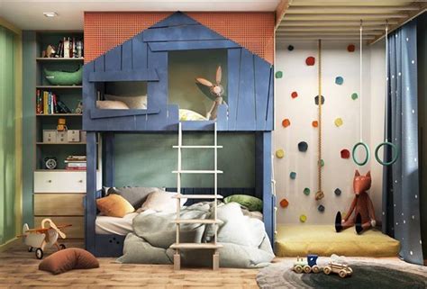 An energetic, restless kid rushes from room to room, jumping from chair to a chair and climbing on a kids gym is the place where the child will have the opportunity to do what he wants when he wants, to. Little Kids Room // Indoor Jungle Gym // Rock Wall & Rings ...