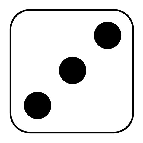 6 Dice Number Clipart Picture Black And White Download Paper Numbered