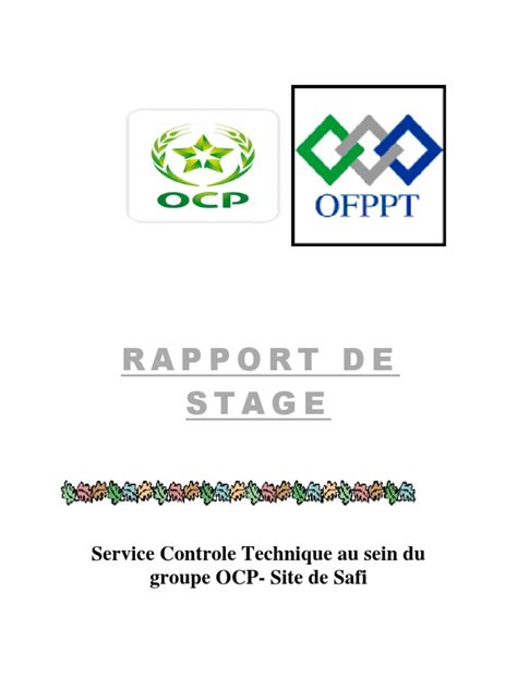 Rapport De Stage Controle Technique Demande Dachat Ocp Safi محول Pdf