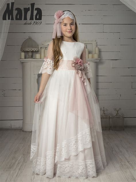 🥇 vestido comunión marla modelo k218 🥇 vestidos de comunión para niña 2024 marla y diseñadores