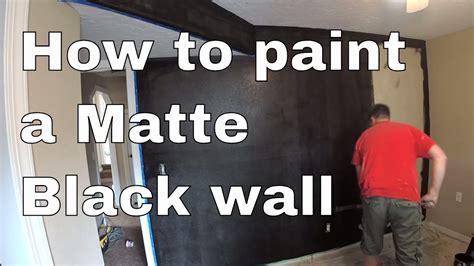 How To Paint A Matte Black Wall Tips And Tools To Use Youtube