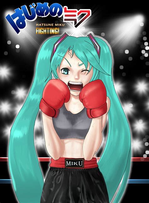 miku boxing by gnsquared on deviantart miku hatsune miku anime