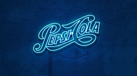 Wallpaper 1920x1080 Px Biru Neon Pepsi Tipografi 1920x1080