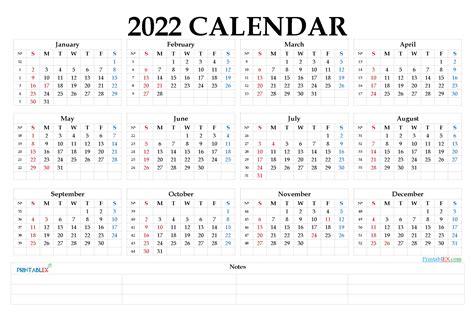 2022 Calendar With Week Numbers Printable Pdf Calendar Example And Ideas