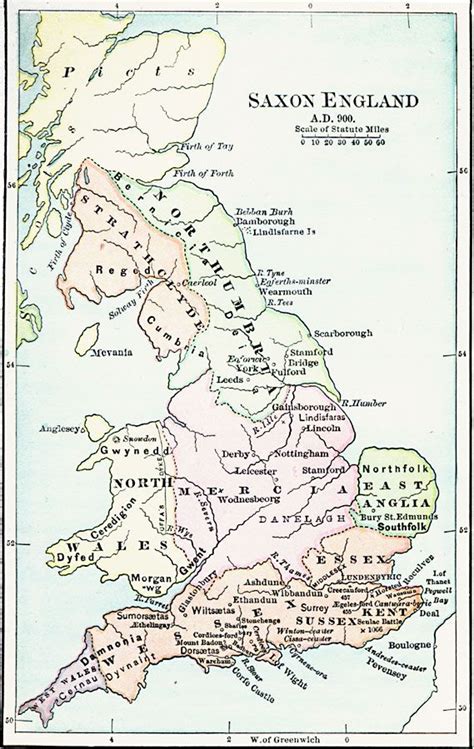 Saxon England Print This Map Out For Binder Look At Or Color When