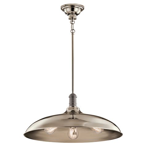 Cobson 3 Light 20 Pendant In Polished Nickel Silver Pendant Lighting 3 Light Pendant Pendant