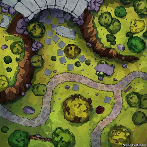 Dungeon Entrance Battle Map Roll20
