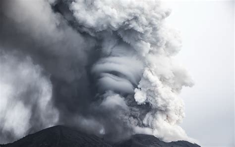 Bali Volcano Eruptions Nature Wallpapers Hd Desktop