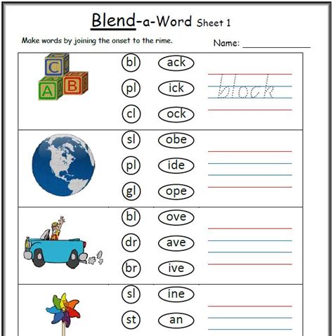 Consonant blends activities for kindergarten and first grade. Grade 1 Bl Blends Worksheets - Grade 1 Bl Blends ...