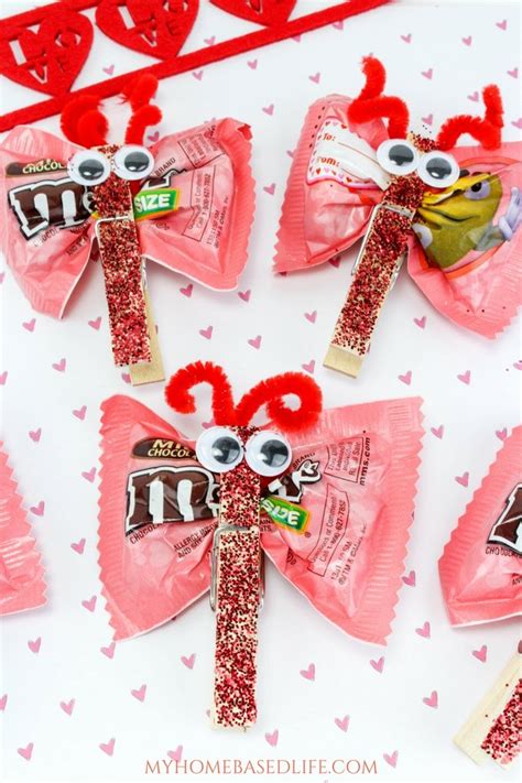 Valentine Candy Love Bugs Craft Butterfly Treats My Home Based Life