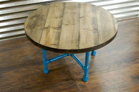 Round Industrial Coffee Table Reclaimed By Sumsouthernsunshine Round