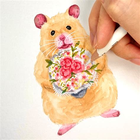 Class101 Mr Hamster Wake Up A Watercolor Illustration Of Delayham