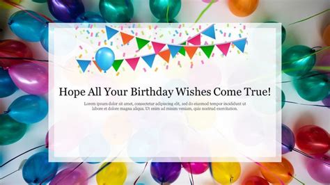Grab Our Birthday Slideshow Ideas Template Ppt Presentation Slides To