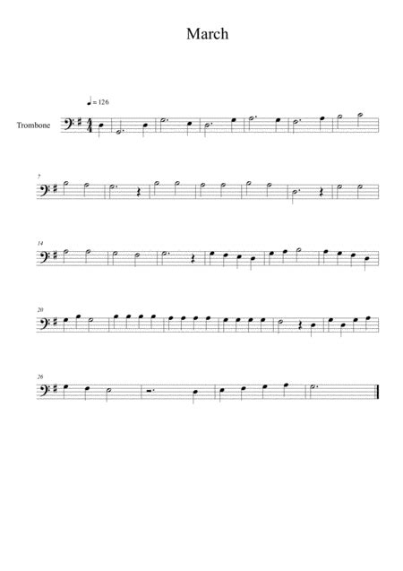 24 Easy Pieces For Trombone Free Music Sheet