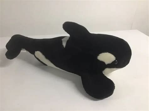 Shamu Orca Killer Whale Black White Seaworld Parks Plush Stuffed Animal