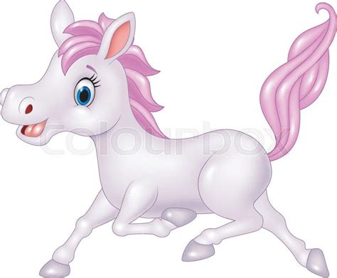 Vector Illustration Of Beautiful Pony Stock Vector Colourbox