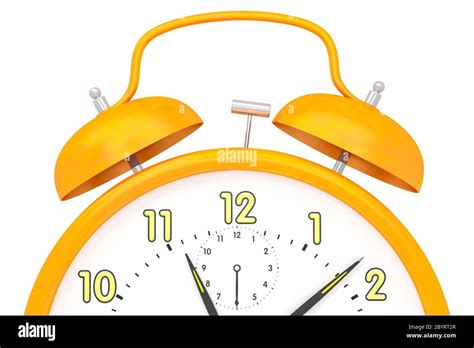 Orange Alarm Clock Stock Photo Alamy