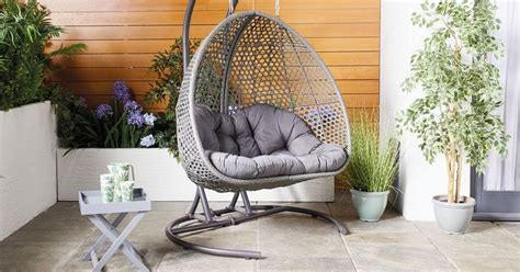 Art to real egg chair. Aldi unveils larger version of sold-out hanging egg chair ...