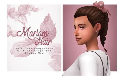 Mariam Cute Braid Hair At Isjao Working On Uni Sims 4 Updates