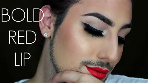 Classic Cat Eye And Bold Red Lip Fall Makeup Tutorial