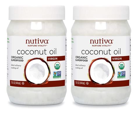 Nutiva Organic Cold Pressed Unrefined Virgin Coconut Oil From Fresh Non Gmo Sustainably