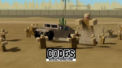 Roblox Military Vs Zombies 2 Codes September 2023 New