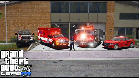 Gta5 Real Life Mod Lets Be A Fire Fighter Lspdfr 127 Fire Callouts