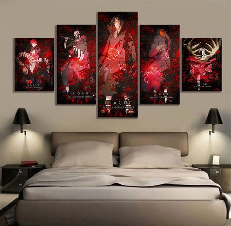 Bedroom Wall Art Akatsuki Naruto Anime Poster Wall Decor Paintings