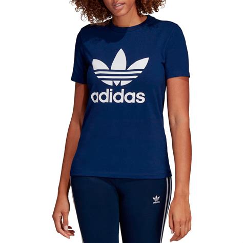 Shirts Womens Adidas Originals Trefoil T Shirt Collegiate Navy