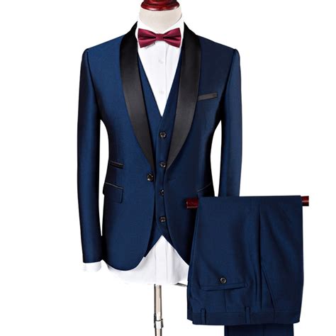 Plyesxale Men Suit 2018 Wedding Suits For Men Shawl Collar 3 Pieces